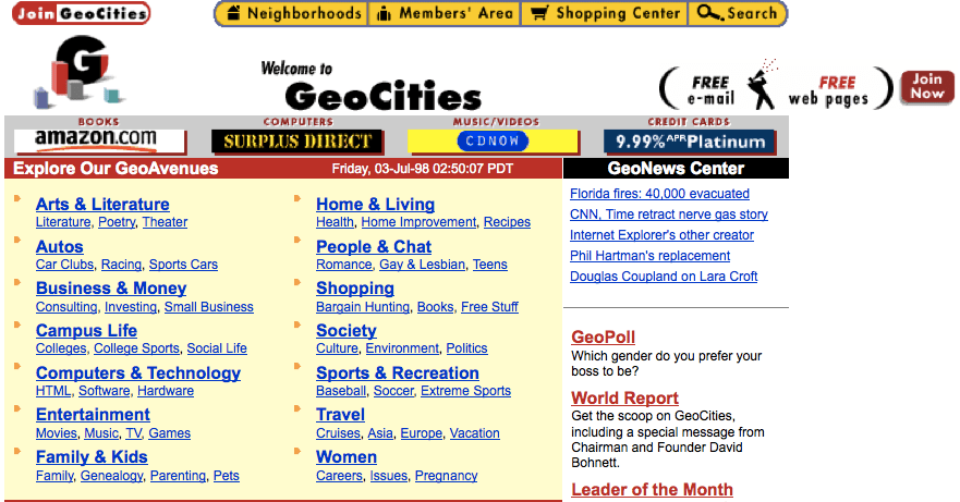 GeoCities Archive