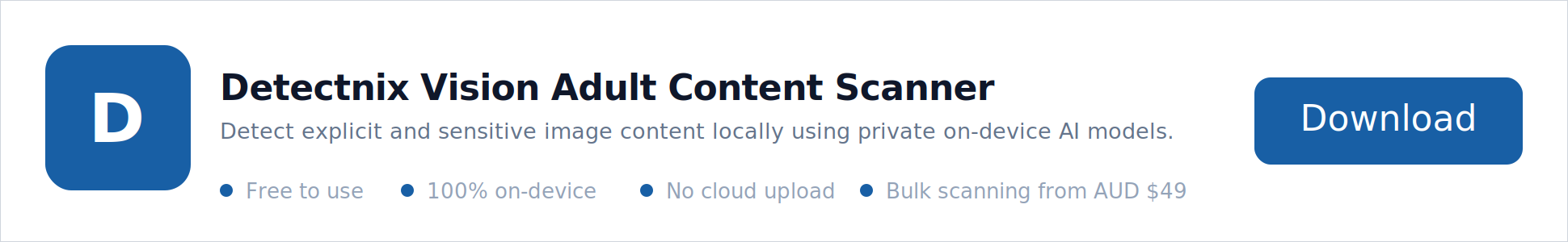 Detectnix Vision Adult Content Scanner — Download Free